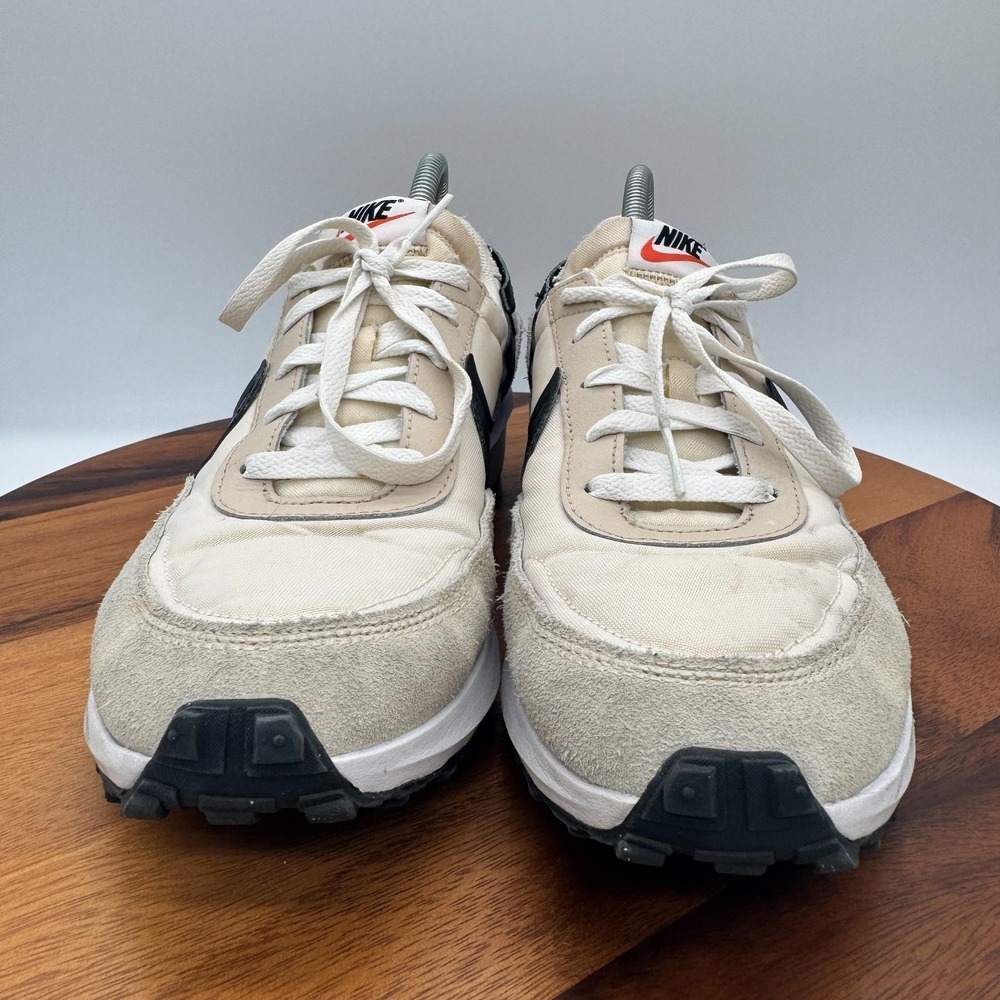 Nike Waffle Debut Shoes Womens 11.5 Beige Black Running Athletic Sneakers - Picture 2 of 10